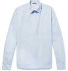 Barena - Cotton-Poplin Half-Placket Shirt - Men - Light blue
