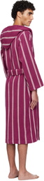 Tekla Pink Terry Hooded Bathrobe