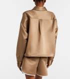 The Frankie Shop Arlen satin shirt