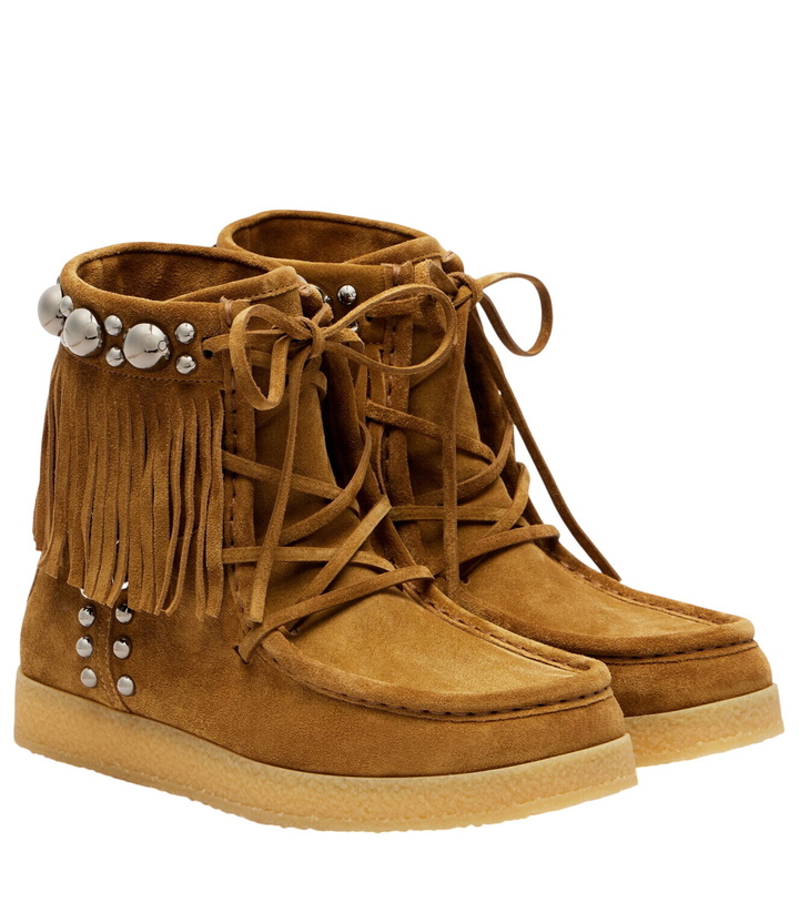 Photo: Valentino Garavani Nellcôte studded suede ankle boots