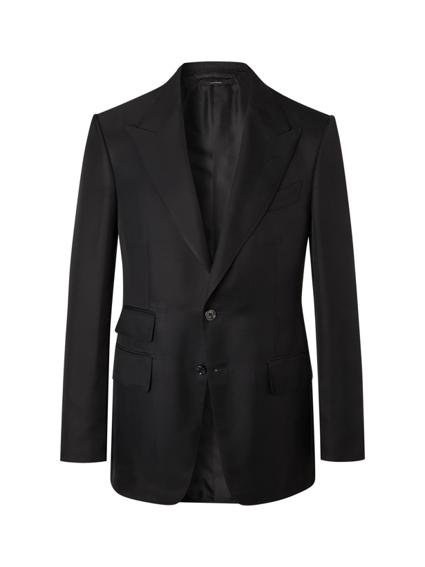 Photo: TOM FORD - Shelton Twill Suit Jacket - Black