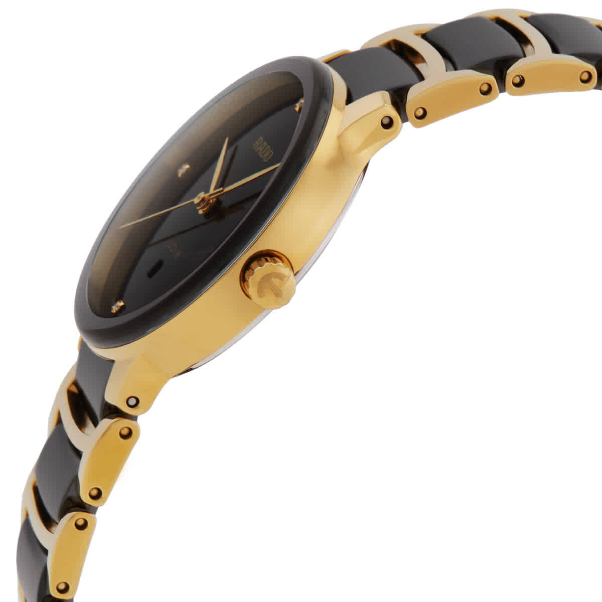 Rado Centrix Diamonds Quartz Black Dial Ladies Watch R30025712