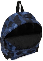 BAPE Blue Camo Medium Day Pack Backpack