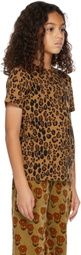 Mini Rodini Kids Tan Basic Leopard T-Shirt