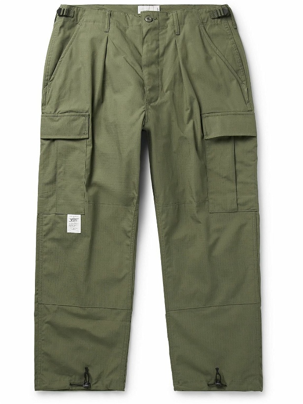 Photo: WTAPS - Straight-Leg Cotton-Ripstop Cargo Trousers - Green