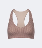 The Upside Palacio Getta gingham sports bra