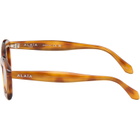 ALAÏA Brown Rectangular Sunglasses