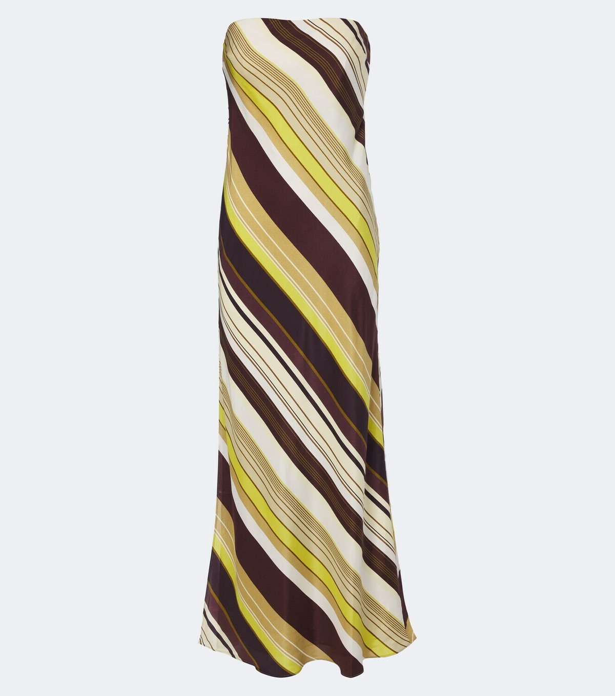SIR Striped silk maxi dress