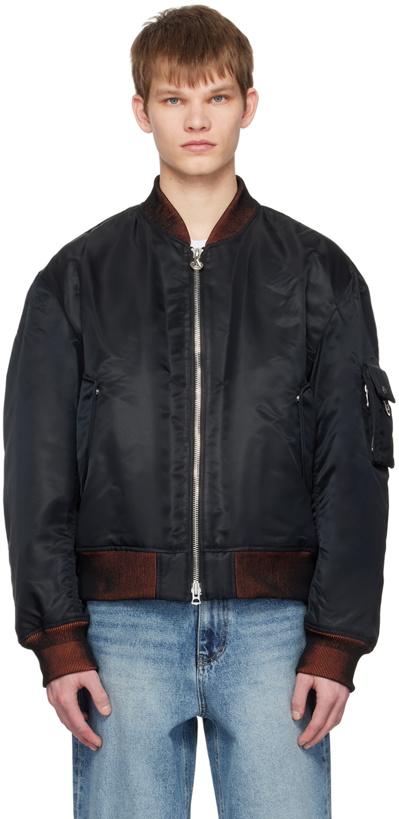 Photo: Solid Homme Black Padded Bomber Jacket