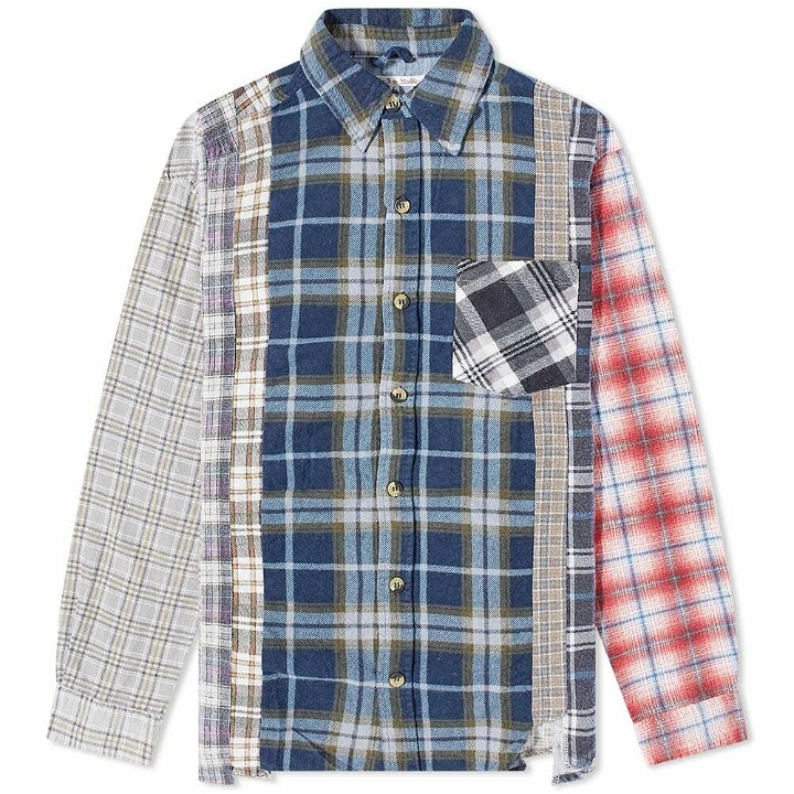 Photo: Needles Men's 7 Cuts Flannel Shirt in Assorted