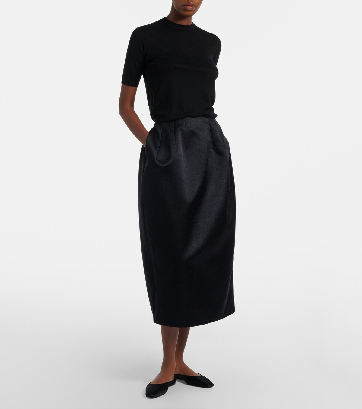 The Row June satin mules