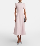 Valentino Crepe Couture embellished midi dress