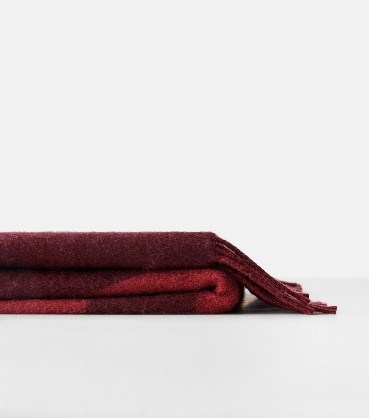 Loewe Anagram fringed wool and cashmere throw