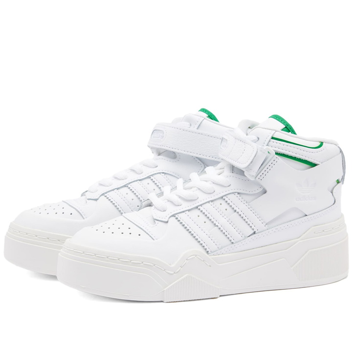 Photo: Adidas Forum Bonega 2B W Sneakers in White/Green/Core White
