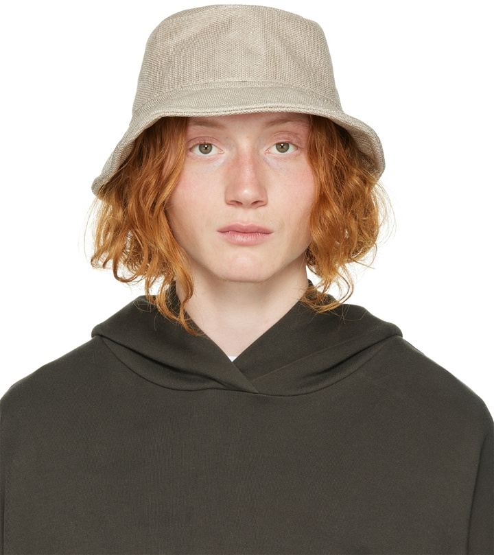 Photo: The Row SSENSE Exclusive Beige Issyh Bucket Hat