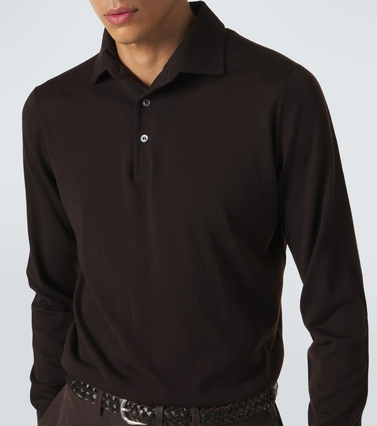 Lardini Wool polo sweater