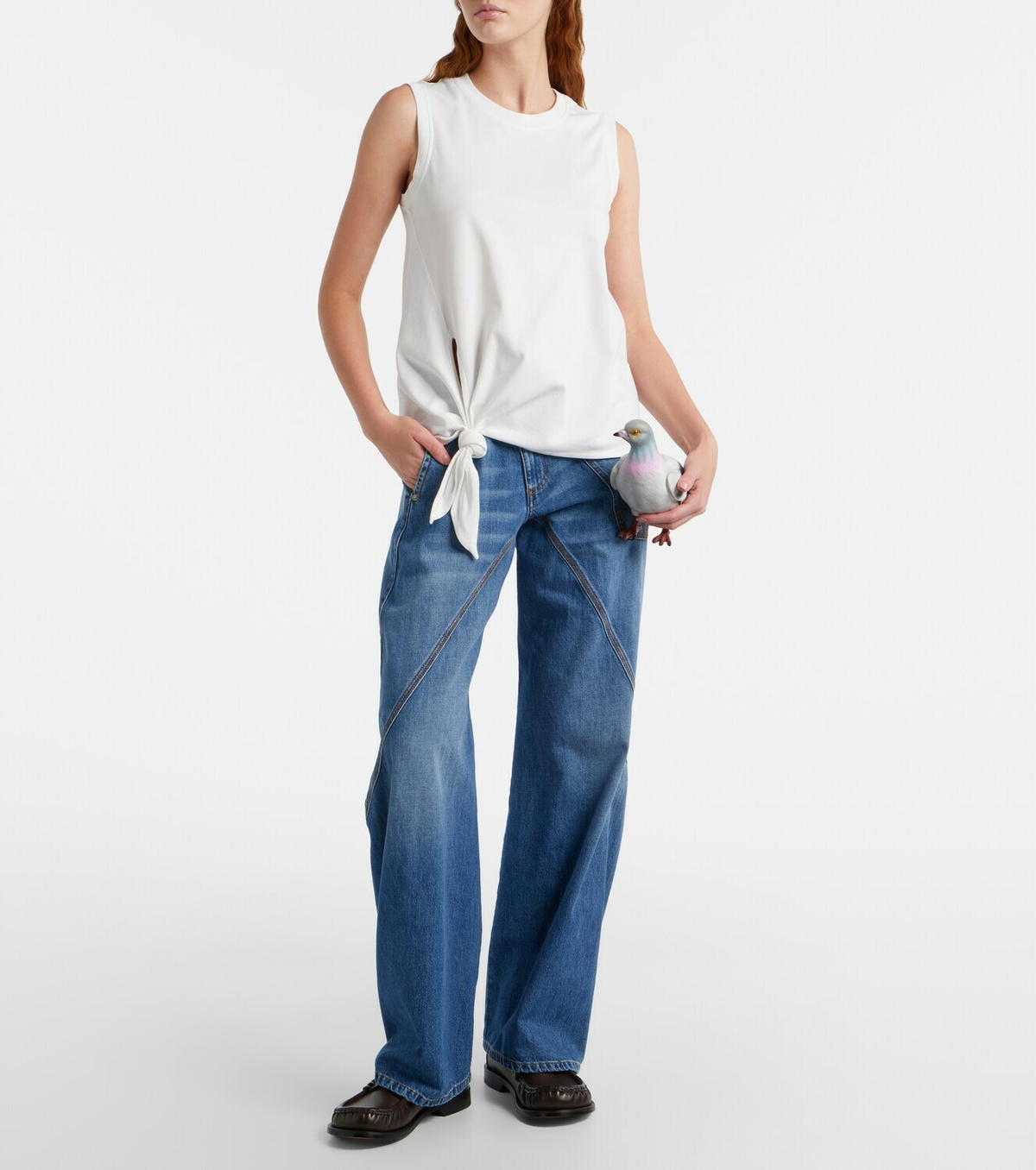 JW Anderson Cotton jersey tank top