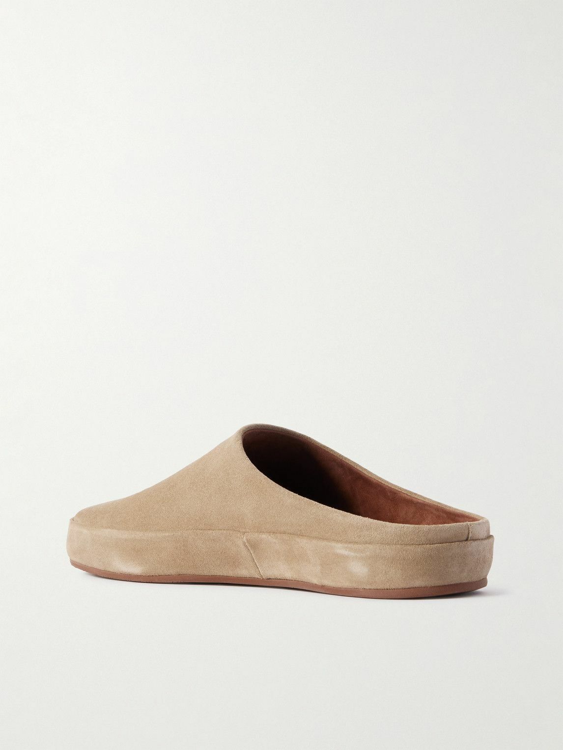 Loro Piana - Tomori Suede Mules - Brown