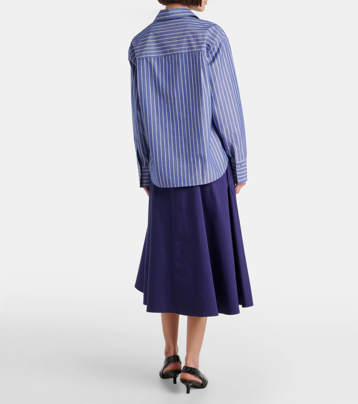 Vince Striped cotton polo shirt