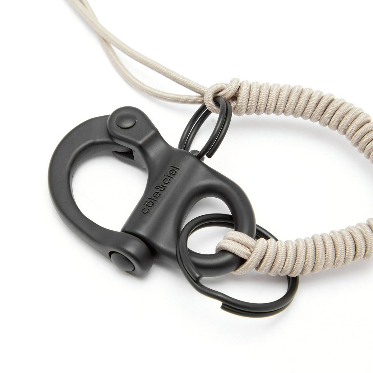 Cote&Ciel LetGo Key Ring in Greige Cote & Ciel