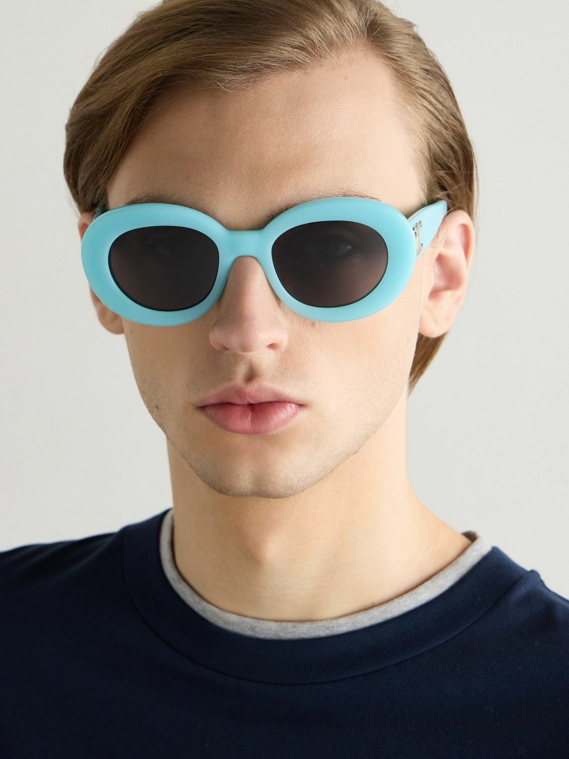 CELINE - Oval-Frame Acetate Sunglasses