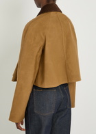 JW Anderson Barn Corduroy Collar Cotton Jacket Brown