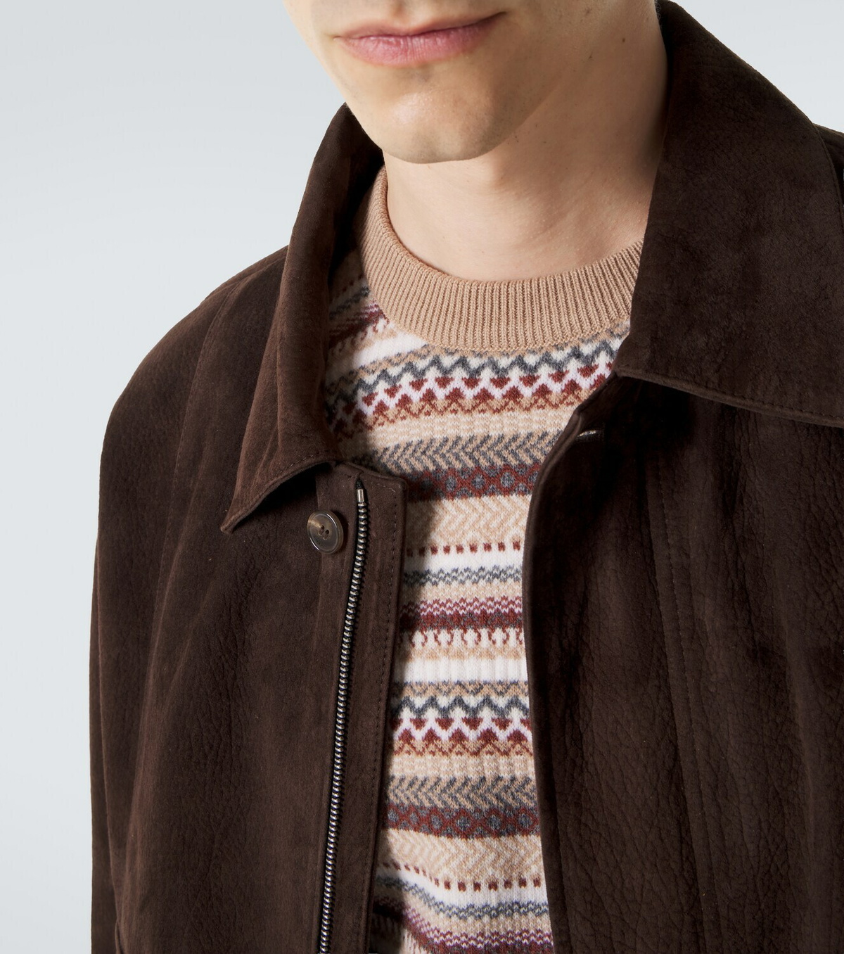 Eleventy Jacquard wool sweater