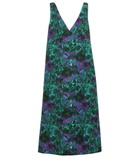 Plan C - Floral twill midi dress