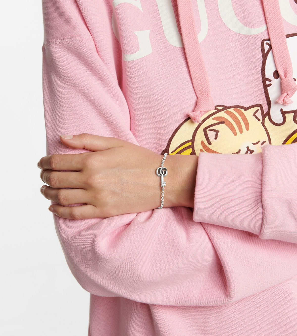Gucci - Double G key sterling silver bracelet Gucci