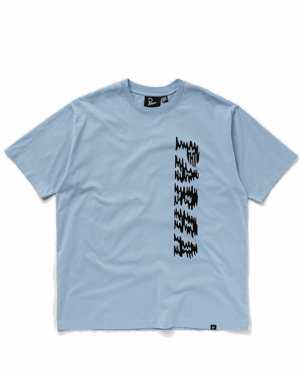 Photo: By Parra Wave Block Tremors T Shirt Blue - Mens - Shortsleeves