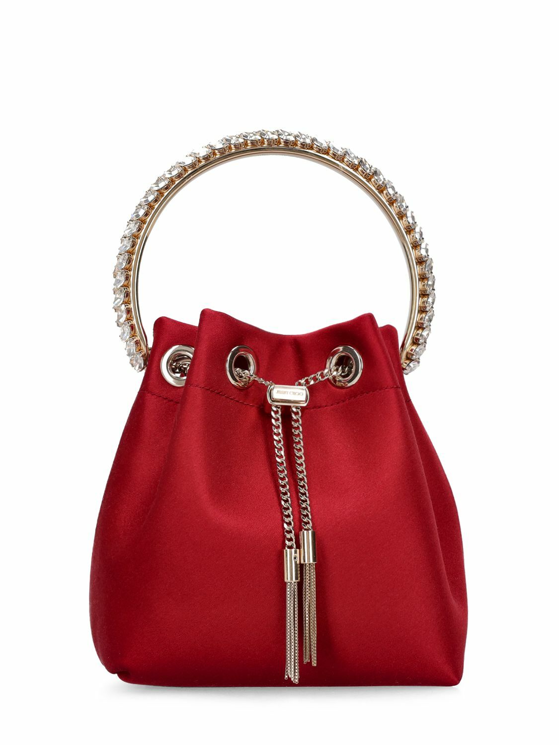 JIMMY CHOO - Lvr Exclusive Bon Bon Satin Bucket Bag Jimmy Choo