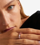 Shay Jewelry 18kt rose gold ring with pink sapphires and diamond