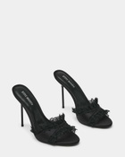 Steve Madden Davina-L Heels in Black Satin