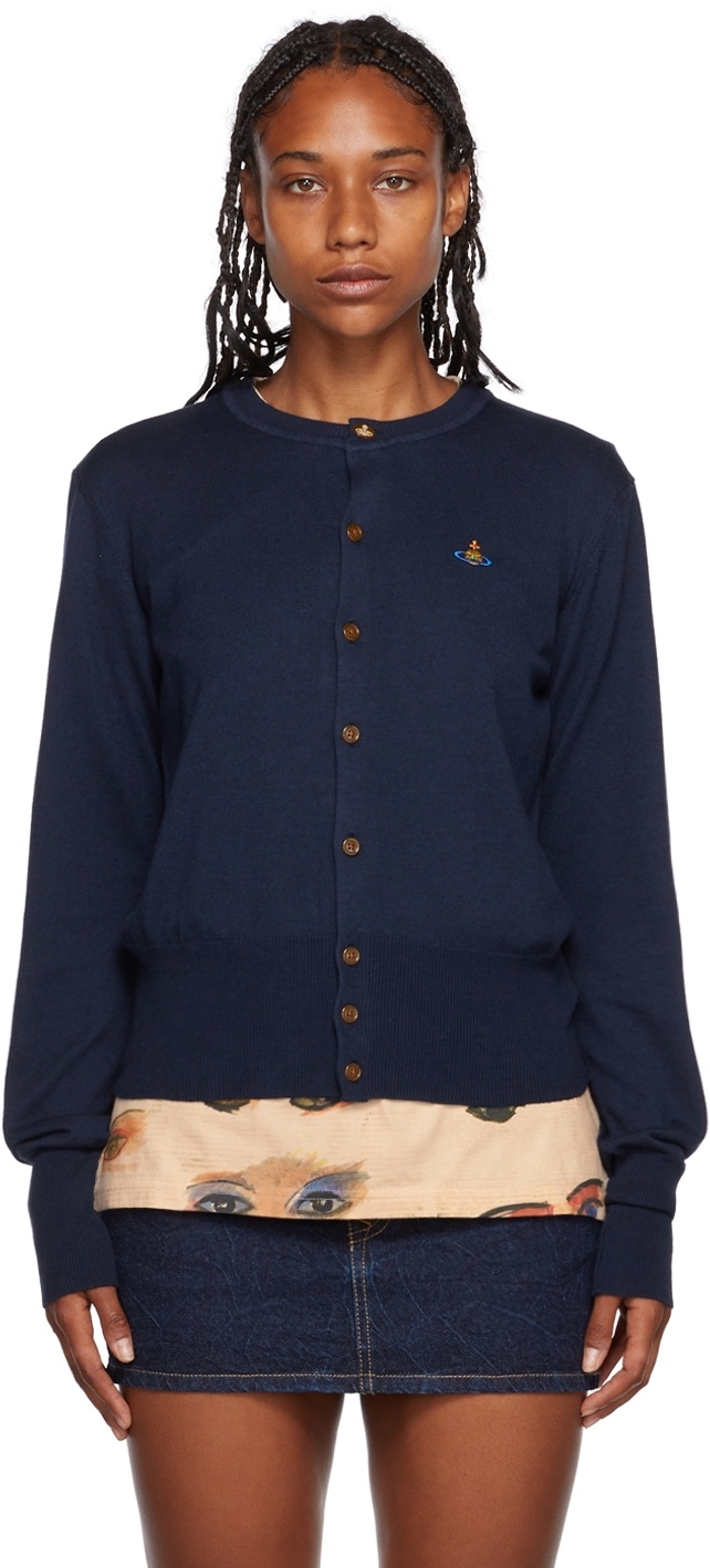 Vivienne Westwood Navy Bea Cardigan Vivienne Westwood