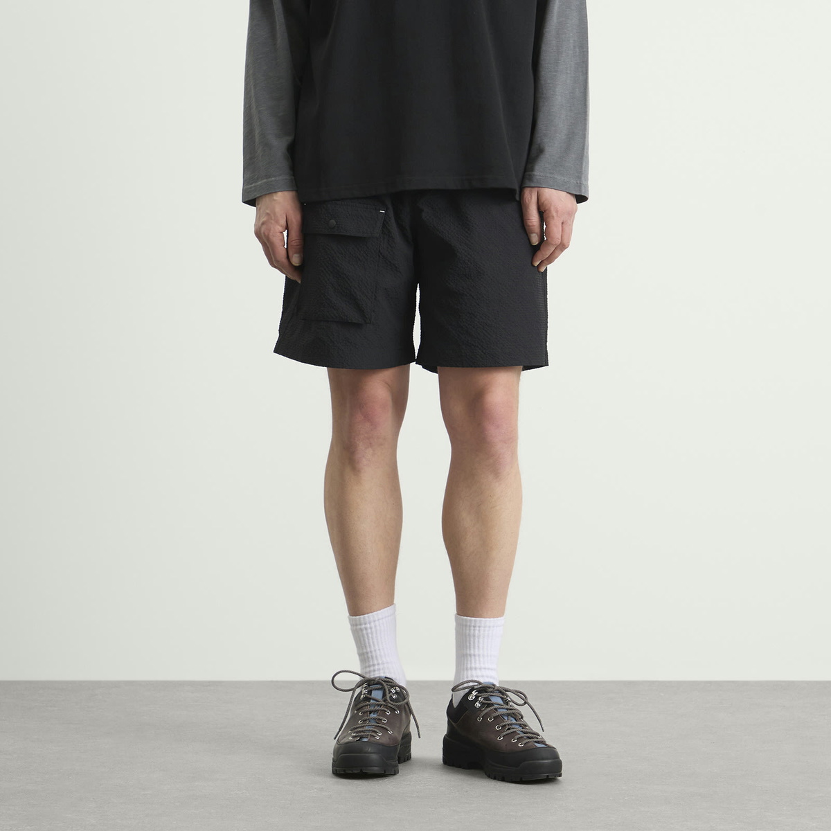 FrizmWORKS Men's Comfortable Banding Shorts in Black