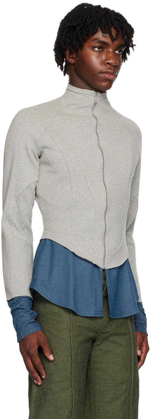 Mainline:RUS/Fr.CA/DE Gray & Blue Markas Sweatshirt