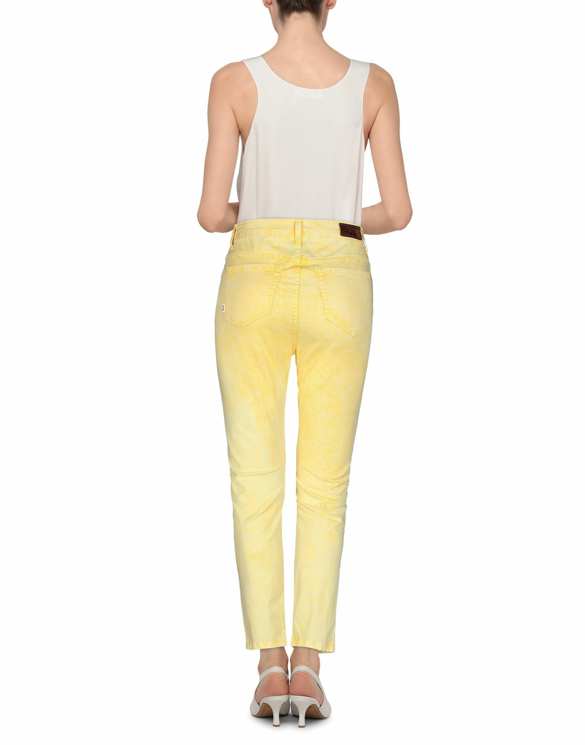 Jijil Womens Pants in Yellow