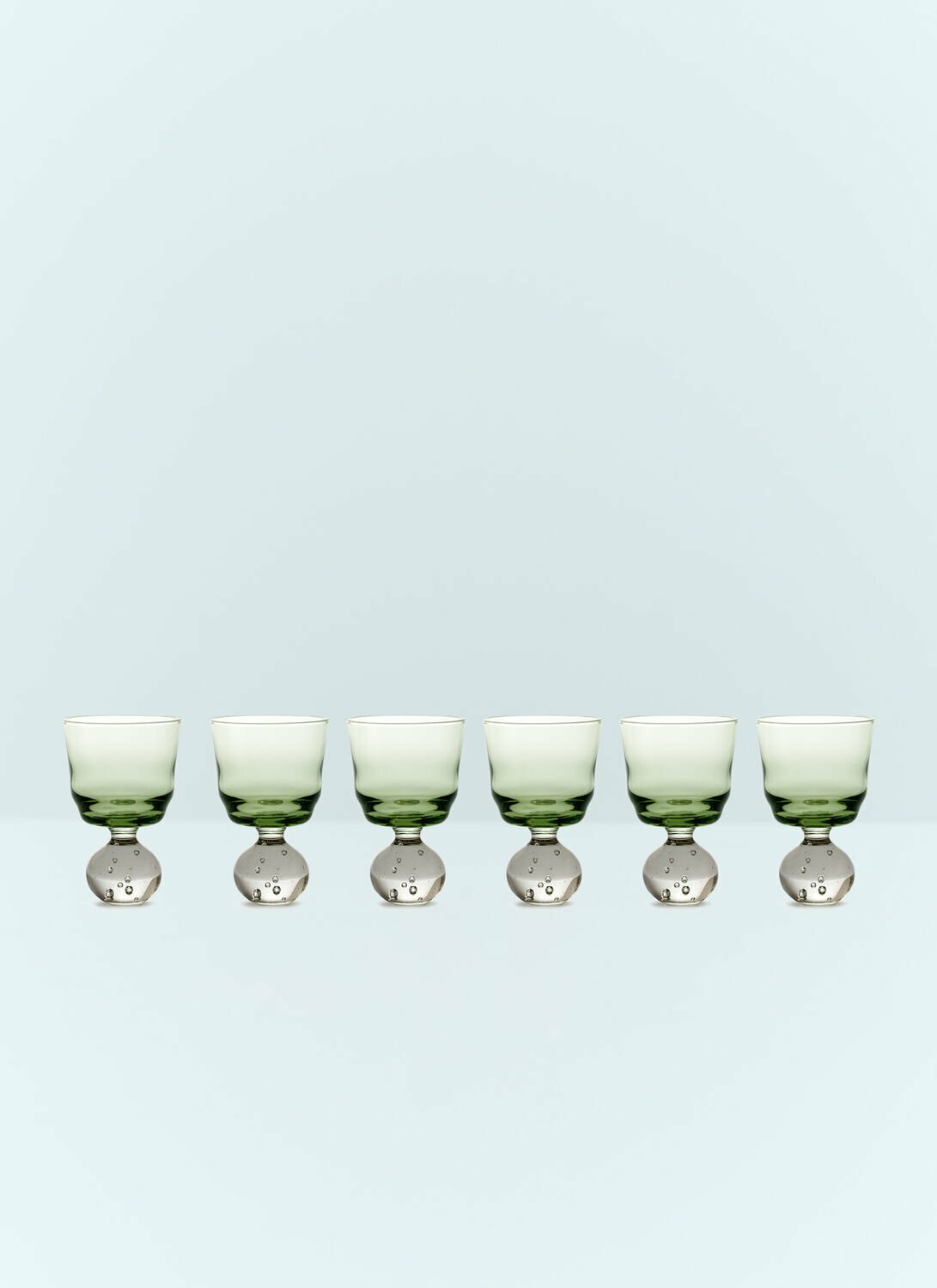 Serax Set Of Six Small Eternal Snow Stemmed Glasses