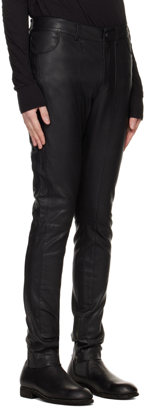 FREI-MUT Black Moreover Leather Pants