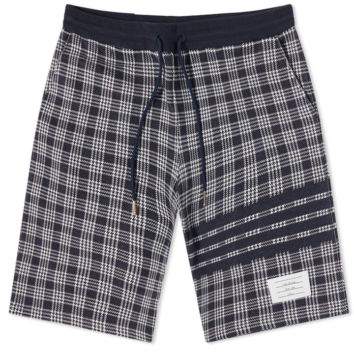 Photo: Thom Browne Check Engineered Stripe Sweat Short