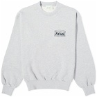 Aries Mini Temple Crew Neck Sweatshirt in Grey Marl