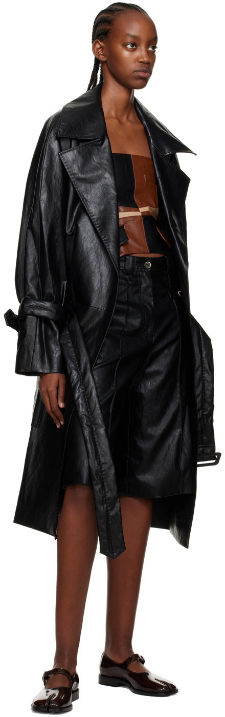 Kijun Black Belted Trench Coat