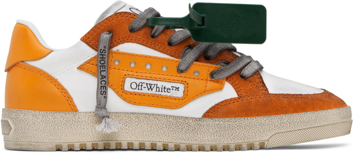 Photo: Off-White Orange & White 5.0 Sneakers