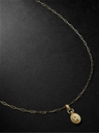 Foundrae - Mini Reverie Crest Gold Diamond Necklace