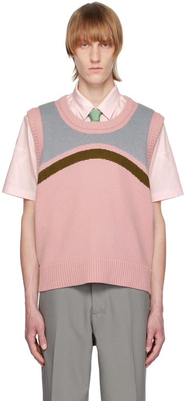 Photo: Insatiable High SSENSE Exclusive Pink Marshmallow Dasher Vest