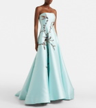 Costarellos Mavia embellished bustier gown