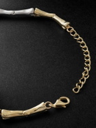 PATTARAPHAN - Chunky Remnants 9-Karat White and Yellow Gold Bracelet