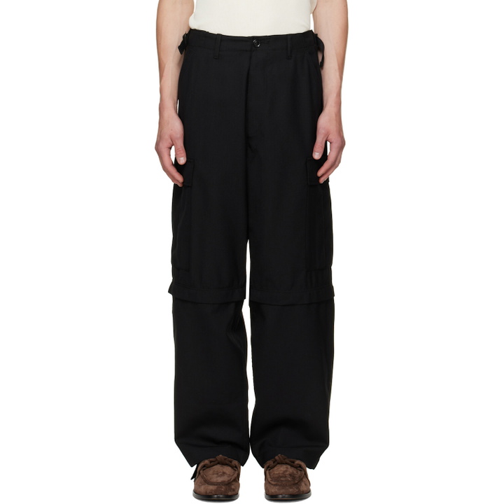 Photo: vowels Black Solid Cargo Pants