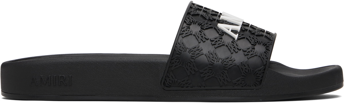 ★AMIRI★ ブルー MA Quad プールスライド AMIRI: Blue MA Quad Pool Slides | SSENSE