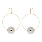Isabel Marant Gold and Silver Hoop Earrings